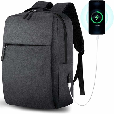 Sac à dos de remplissage d'USB d'anti vol d'OEM serviettes d'ordinateur portable de 15,6 pouces pour les hommes