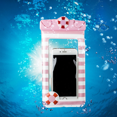 Flottement mobile imperméable de couverture de poche de téléphone portable de bande dessinée imperméable claire de poche