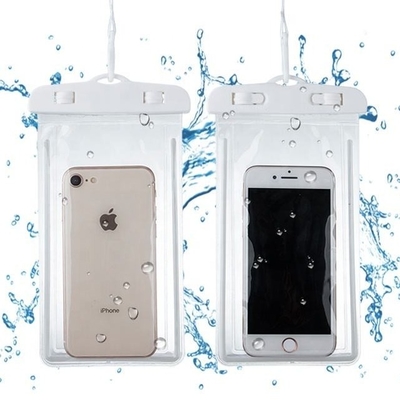 Cas imperméable de téléphone portable avec Lanyard Swimming