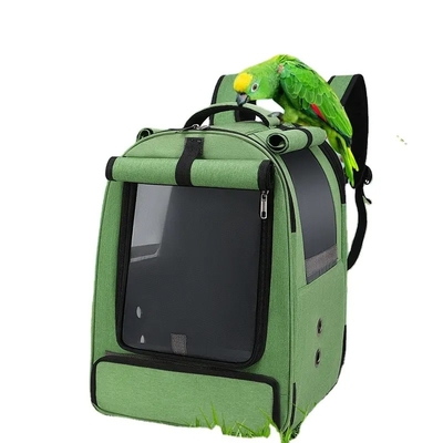 Le sac de transporteur léger d'animal familier de perroquet d'oiseau mettent en cage Mesh Large Foldable Travel Backpack extérieur