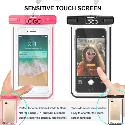 Poche imperméable colorée pour nager le sac sec 6.5IN de téléphone imperméable de PVC