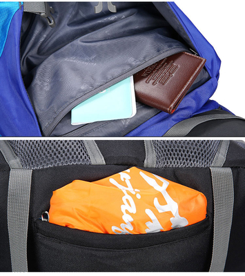 Polyester imperméable de sac à dos de trekking de montagne de Ransel OIN de sac à dos de 70 litres