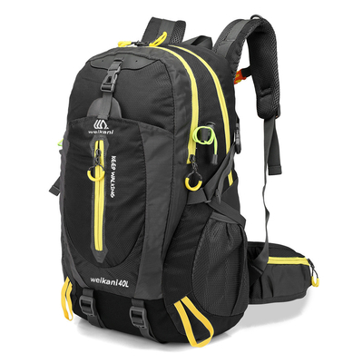 Sacs à dos imperméables campants de hausse imperméables noirs de cycle du sac à dos 30-40L