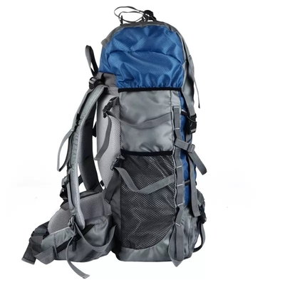 60L sac à dos campant imperméable bleu d'alpinisme du sac à dos BSCI