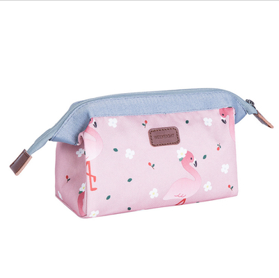 Mode accrochant le sac cosmétique avec le sac de dame Cute Portable à article de toilette de tirette