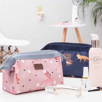 Mode accrochant le sac cosmétique avec le sac de dame Cute Portable à article de toilette de tirette