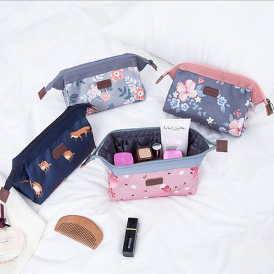 Mode accrochant le sac cosmétique avec le sac de dame Cute Portable à article de toilette de tirette