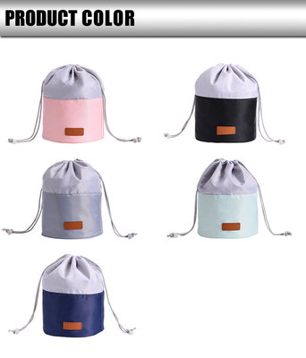 Fonction multi accrochant le voyage cosmétique de sac de cylindre cosmétique de sac portatif