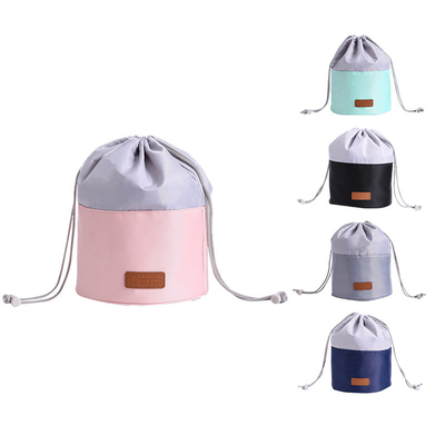Fonction multi accrochant le voyage cosmétique de sac de cylindre cosmétique de sac portatif
