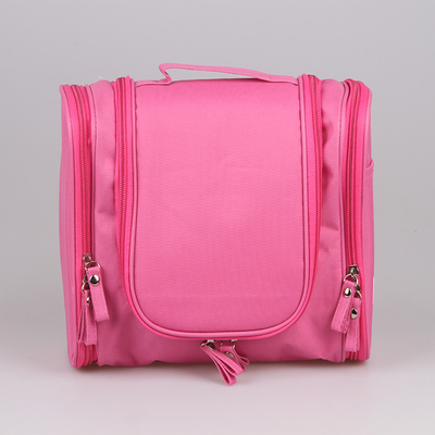 Maquillage cosmétique accrochant résistant de sac d'article de toilette de voyage de polyester de sac imperméable