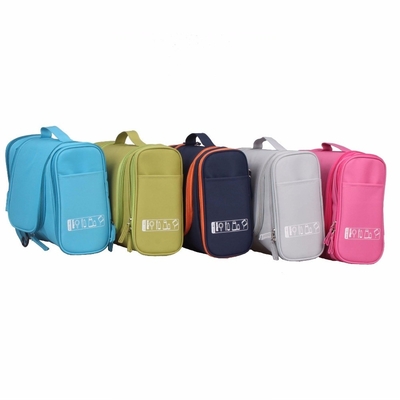Maquillage cosmétique accrochant résistant de sac d'article de toilette de voyage de polyester de sac imperméable