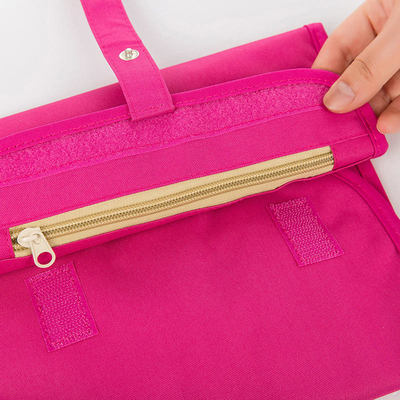 Organisateur cosmétique Polyester de sac de maquillage de stockage de sac d'article de toilette pliable de voyage