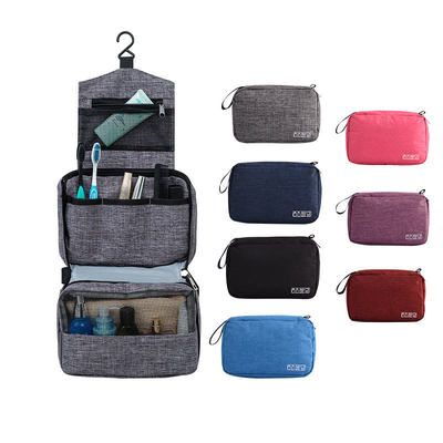 Article de toilette accrochant rouge de sac de maquillage de voyage pendant l'organisateur cosmétique Portable