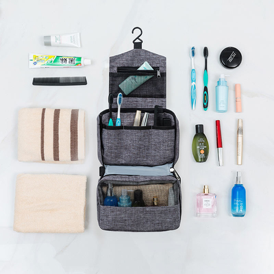 Article de toilette accrochant rouge de sac de maquillage de voyage pendant l'organisateur cosmétique Portable