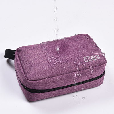 Article de toilette accrochant rouge de sac de maquillage de voyage pendant l'organisateur cosmétique Portable