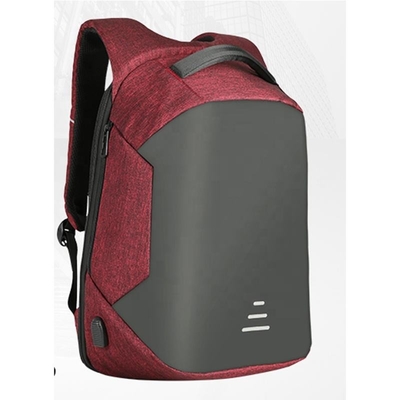 Sacs à dos de preuve de l'eau du sac à dos BSCI d'ordinateur portable d'affaires de Bourgogne avec USB
