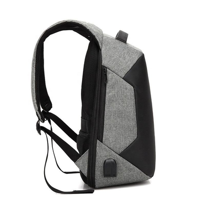 Sacs à dos de preuve de l'eau du sac à dos BSCI d'ordinateur portable d'affaires de Bourgogne avec USB