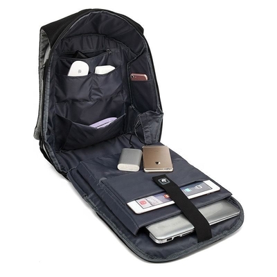 Sacs à dos de preuve de l'eau du sac à dos BSCI d'ordinateur portable d'affaires de Bourgogne avec USB