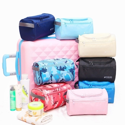 Organisateur accrochant Waterproof Travel de maquillage de sac d'article de toilette de rond de forme de baril