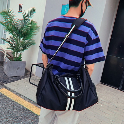 Sac marin en nylon à gymnase de sac marin aux sports des hommes de couleur avec le compartiment de chaussure