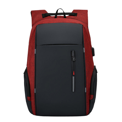 Sac imperméable d'ordinateur de 17 pouces d'affaires de sac à dos noir d'ordinateur portable avec USB