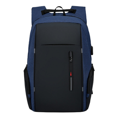 Sac imperméable d'ordinateur de 17 pouces d'affaires de sac à dos noir d'ordinateur portable avec USB