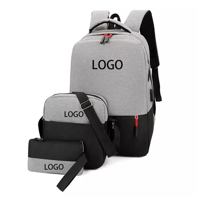 BSCI 3 dans 1 anti sac à dos d'affaires de vol d'ordinateur portable réglé de sac à dos avec le port de chargeur d'USB