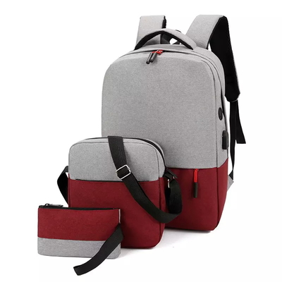 BSCI 3 dans 1 anti sac à dos d'affaires de vol d'ordinateur portable réglé de sac à dos avec le port de chargeur d'USB