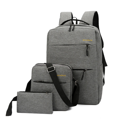 Ordinateur école d'ensemble de sac à dos de 3 morceaux