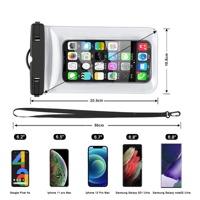 Le PVC universel de poche imperméable de téléphone portable imperméabilisent le sac de Smartphone