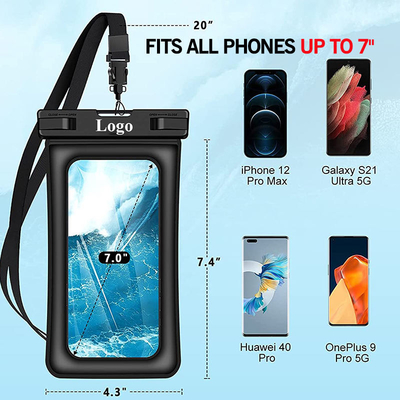 PVC universel TPU de téléphone portable de poche de téléphone de sac imperméable imperméable coloré de cas