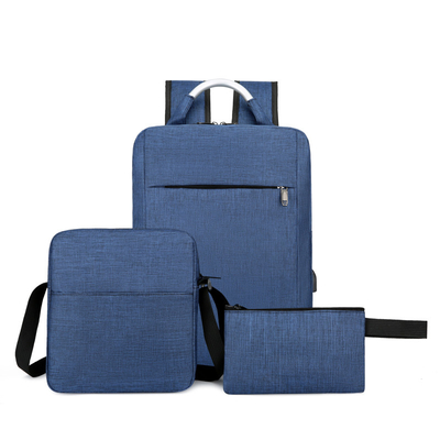 Le sac à dos de bureau de 1,2 pouces place 3 dans des sacs à dos de la mode de 1 hommes réglés avec le port d'Usb