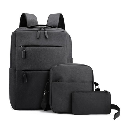 Le sac à dos des hommes de polyester d'ODM place le sac à dos imperméable d'ordinateur portable de bleu marine