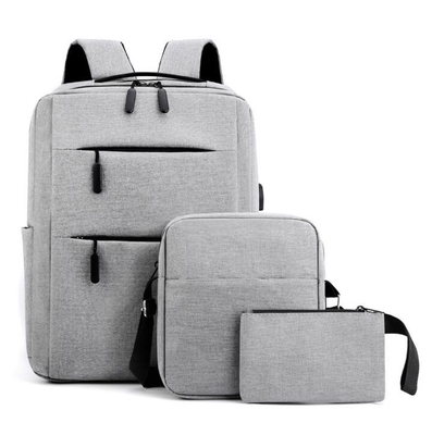 Le sac à dos des hommes de polyester d'ODM place le sac à dos imperméable d'ordinateur portable de bleu marine