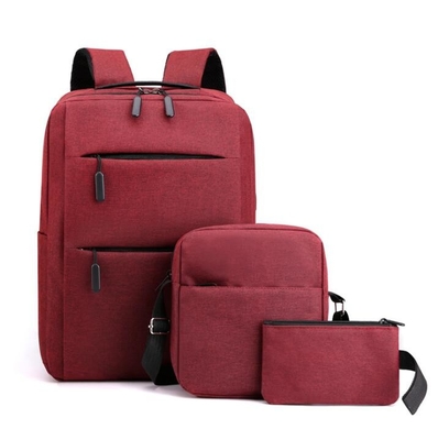 Le sac à dos des hommes de polyester d'ODM place le sac à dos imperméable d'ordinateur portable de bleu marine
