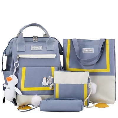 Les sacs à main de 0,65 pouces baladent des ensembles le sac à dos de déplacement qu'extérieur de 4 morceaux a placé des dames