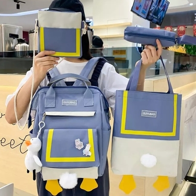 Les sacs à main de 0,65 pouces baladent des ensembles le sac à dos de déplacement qu'extérieur de 4 morceaux a placé des dames