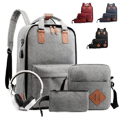 Usb de Grey Business Backpack Sets 43cm chargeant 3 à 1 OIN de sac à dos