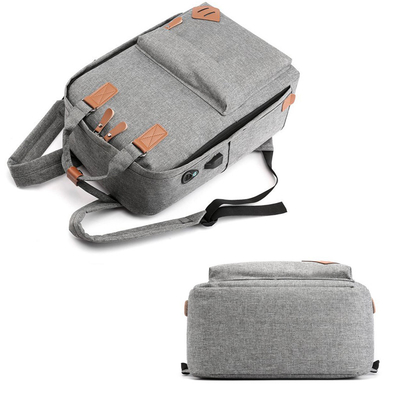 Usb de Grey Business Backpack Sets 43cm chargeant 3 à 1 OIN de sac à dos