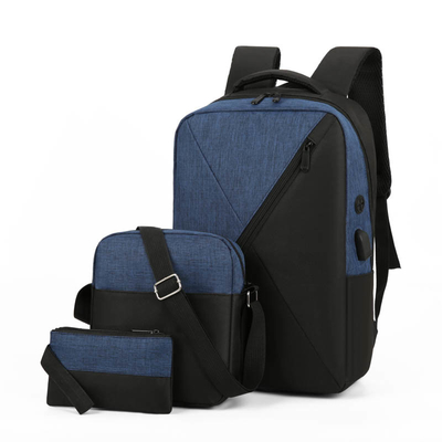 1,37 pouces l'ensemble BSCI de sac à dos de 3 morceaux imperméabilisent des sacs à dos pour des ordinateurs