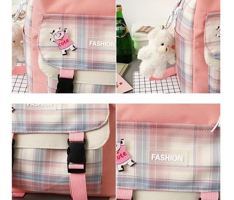 Les femmes pourpres baladent le sac à dos esthétique imperméable réglé réglé pour des étudiantes