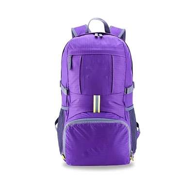 Le sac à dos de hausse pliable rouge à équipement de montagne du sac à dos 35L de BSCI imperméabilisent