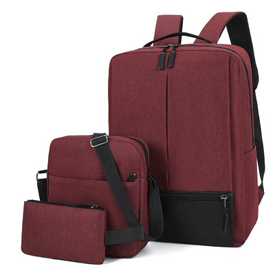 le sac à dos d'ordinateur portable du travail des hommes 3pc a placé le sac à dos intelligent de voyage a placé unisexe