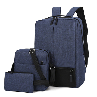 le sac à dos d'ordinateur portable du travail des hommes 3pc a placé le sac à dos intelligent de voyage a placé unisexe