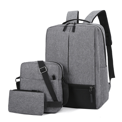 le sac à dos d'ordinateur portable du travail des hommes 3pc a placé le sac à dos intelligent de voyage a placé unisexe
