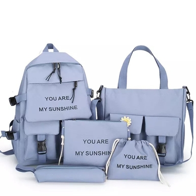 Le sac d'école de sac à dos d'ordinateur portable de voyage place la couleur solide de fille avec la vente en gros de Crayon-cas
