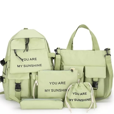 Le sac d'école de sac à dos d'ordinateur portable de voyage place la couleur solide de fille avec la vente en gros de Crayon-cas