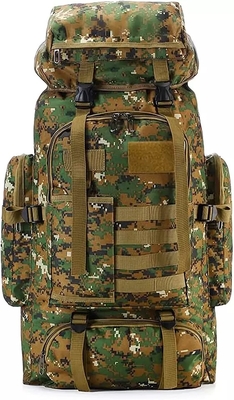 Camouflage en nylon de BSCI augmentant des femmes d'hommes de sac à dos de camping de voyage du sac à dos 75L