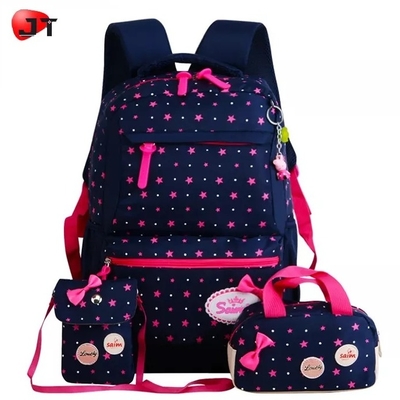 Le sac à dos d'école pendant des années de l'adolescence Bookbag de filles a placé la gamelle de sac à dos d'ordinateur portable avec le sac de crayon