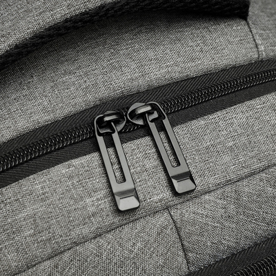 Grey Nylon Waterproof Laptop Backpack avec le chargeur 1,37 pi BSCI